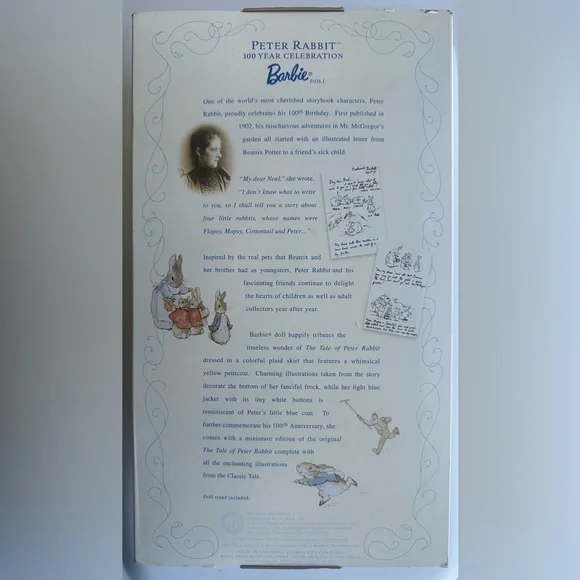 Vintage New 100 Year Anniversary Barbie Celebration Peter Rabbit Doll - Picture 3 of 4